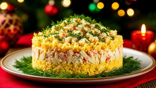 Новый взгляд на салат с крабовыми палочками для вашего праздничного стола