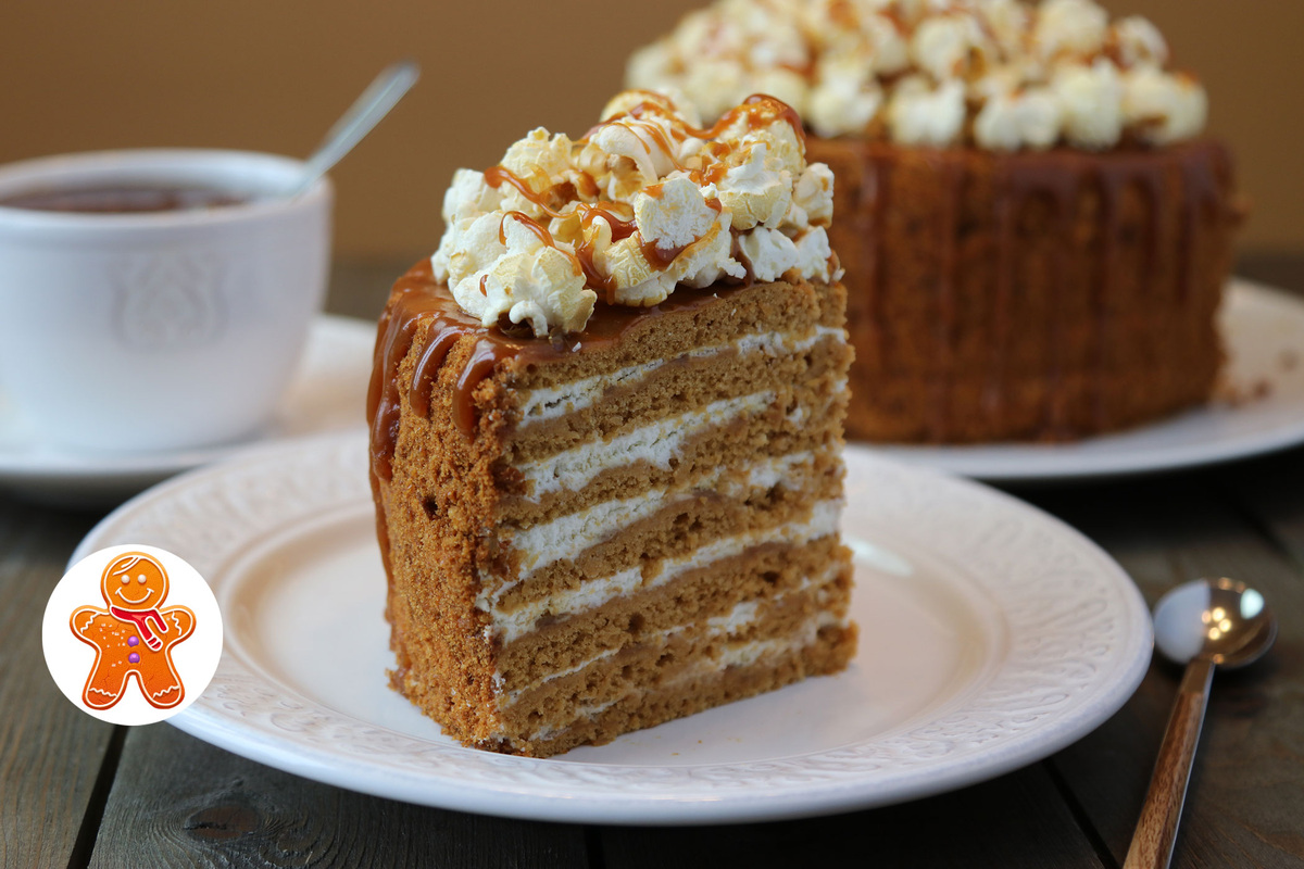 Торт "Карамельная девочка"