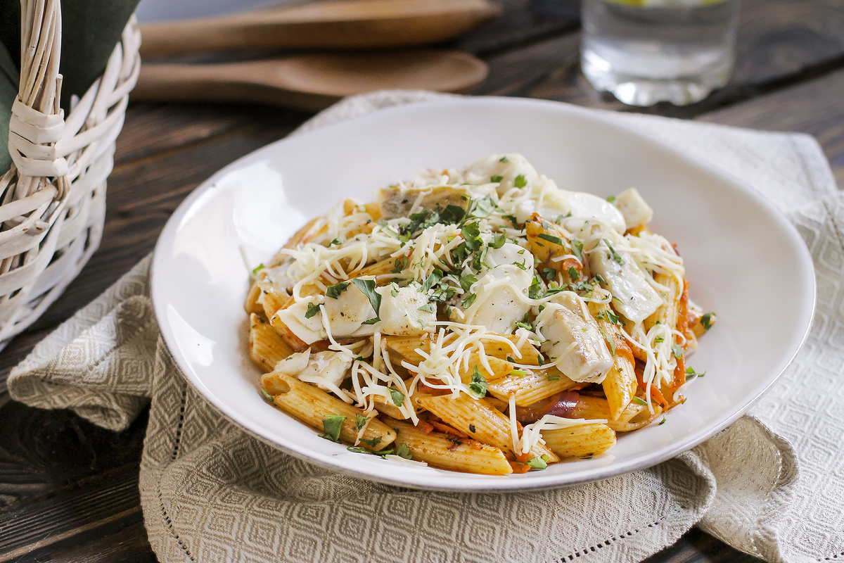 Филе трески с макаронами и овощами: идеальное сочетание на ужин