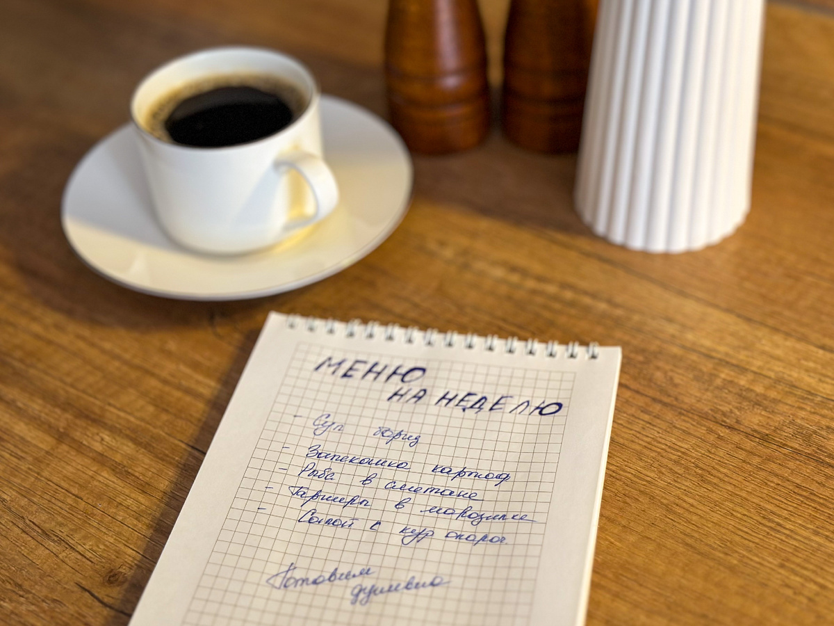 Как организовать меню на неделю и избежать кулинарной паники