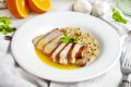 Утка в мятно-лимонном соусе: оригинальный рецепт с киноа