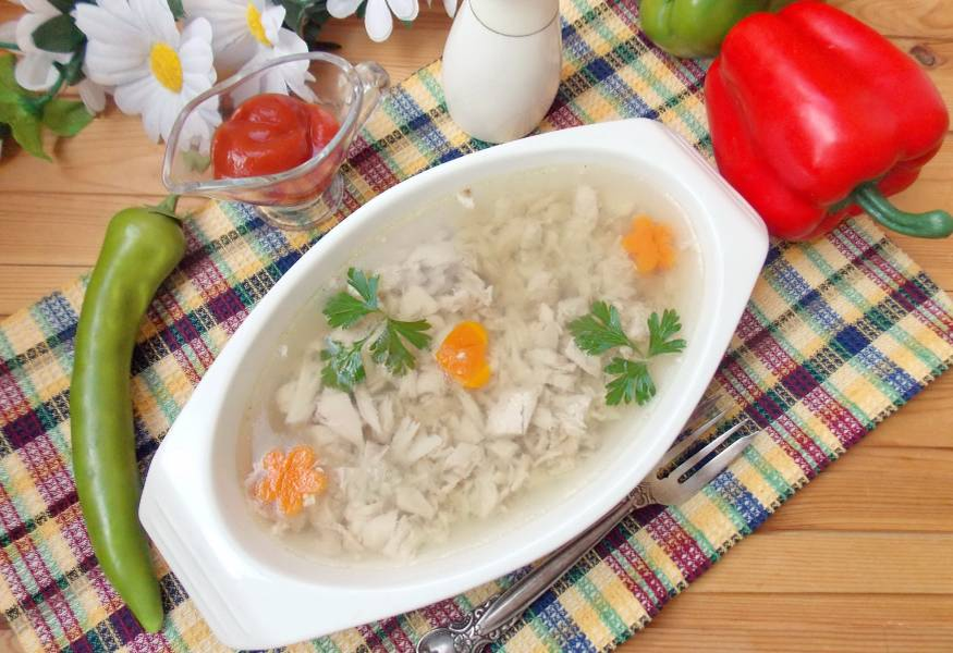 Пасхальное заливное из индейки