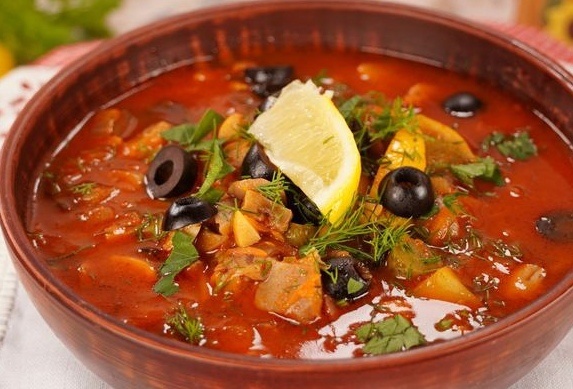 Грибная солянка без мяса