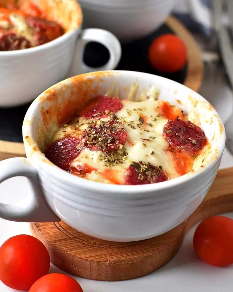 Необычная пицца в чашке: быстро и вкусно