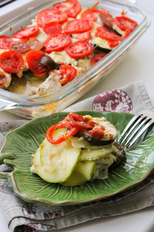 Запеканка с курицей и овощами