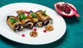 Неповторимые рулетики из баклажанов с ореховой начинкой