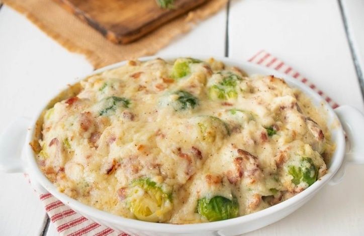 Сочетание вкуса и тепла: запеченная брюссельская капуста с сыром